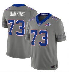 Men Buffalo Bills 73 Dion Dawkins Gray F U S E 2026 Nickel City Vapor Stitched Football Jersey Men Buffalo Bills 73 Dion Dawkins Gray F U S E 2026 Nickel City Vapor Stitched Football Jersey