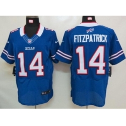 Nike Buffalo Bills 14 ryan fitzpatrick blue Elite NFL Jersey