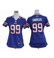 Nike Women NFL Buffalo Bills #99 Marcell Dareus Blue Jerseys