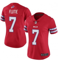 Women Buffalo Bills Doug Flutie Red Limited Color Rush Vapor Untouchable Jersey