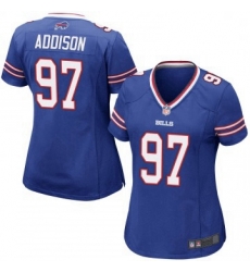 Women Buffalo Bills Mario Addison Royal Blue Game Team Color Jersey By Nike