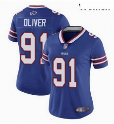 Women Nike Bills 91 Ed Oliver Royal Women Vapor Untouchable Limited Jersey