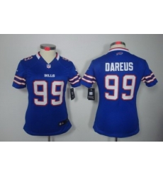 Women Nike Buffalo Bills 99 Marcell Dareus Blue Color Limited Jerseys