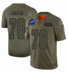 Womens Buffalo Bills 78 Bruce Smith Limited Camo 2019 Salute to Service Football Jersey