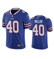 Youth Buffalo Bills 40 Von Miller Royal Vapor Untouchable Limited Stitched Jersey