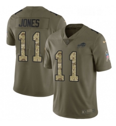 Youth Nike Buffalo Bills 11 Zay Jones Limited OliveCamo 2017 Salute to Service NFL Jersey