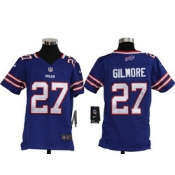 Youth Nike Buffalo Bills 27 Gilmore Game Blue Jerseys