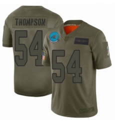 Men Carolina Panthers 54 Shaq Thompson Limited Camo 2019 Salute to Service Football Jersey