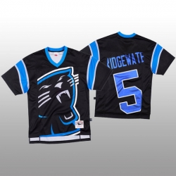 NFL Carolina Panthers 5 Teddy Bridgewater Black Men Mitchell  26 Nell Big Face Fashion Limited NFL Jersey