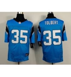 Nike Carolina Panthers 35 Mike Tolbert blue Elite NFL Jersey