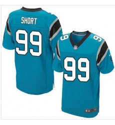 Nike Carolina Panthers #99 Kawann Short Blue Alternate Mens Stitched NFL Elite Jersey