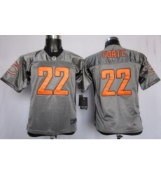 Kids Nike Chicago Bears 22# Matt Forte Grey Shadow NFL Jerseys