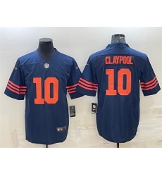 Men Chicago Bears 10 Chase Claypool Navy Color Rush Limited Stitched Football Jersey