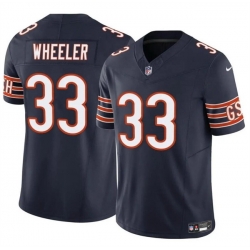 Men Chicago Bears 33 Ian Wheeler Navy 2023 F U S E  Vapor Stitched Football Jersey