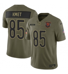 Men Chicago Bears 85 Cole Kmet Olive 2025 F U S E Salute to Service Limited Stitched Football Jersey Men Chicago Bears 85 Cole Kmet Olive 2025 F U S E Salute to Service Limited Stitched Football Jersey