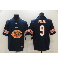 Nike Chicago Bears 9 Nick Foles Navy Team Big Logo Vapor Untouchable Limited Jersey