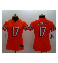 Women's Nike Chicago Bears #17 Alshon Jeffery Orange Alternate Stitched NFL Limited Jersey
