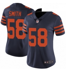 Womens Nike Chicago Bears 58 Roquan Smith Navy Blue Alternate Vapor Untouchable Limited Player NFL Jersey