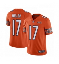 Youth Chicago Bears 17 Anthony Miller Orange Alternate 100th Season Limited Football Jersey