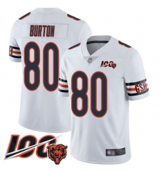 Youth Chicago Bears 80 Trey Burton White Vapor Untouchable Limited Player 100th Season Football Jerseyr