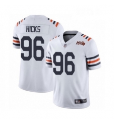 Youth Chicago Bears 96 Akiem Hicks White 100th Season Limited Football Jersey