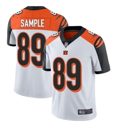 Bengals 89 Drew Sample White Men Stitched Football Vapor Untouchable Limited Jersey