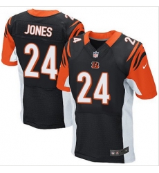 Nike Cincinnati Bengals #24 Adam Jones Black Team Color Mens Stitched NFL Elite Jersey