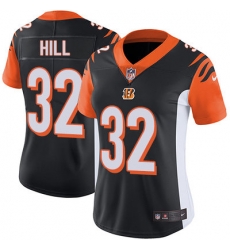 Nike Bengals #32 Jeremy Hill Black Team Color Womens Stitched NFL Vapor Untouchable Limited Jersey