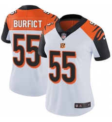 Nike Bengals #55 Vontaze Burfict White Womens Stitched NFL Vapor Untouchable Limited Jersey