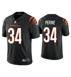 Youth Cincinnati Bengals 34 Samaje Perine Black Vapor Untouchable Limited Stitched Jersey 