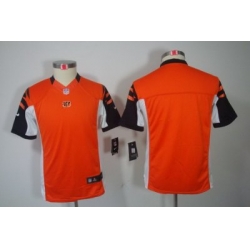 Youth Nike Cincinnati Bengals Blank Orange Color[Youth Limited Jerseys]