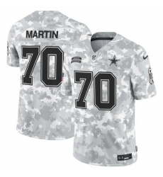 Men Dallas Cowboys 70 Zack Martin 2024 F U S E Arctic Camo Salute To Service Limited Stitched Football Jersey