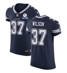 Nike Cowboys 37 Donovan Wilson Navy Blue Team Color Men Stitched With Established In 1960 Patch NFL Vapor Untouchable Elite Jersey