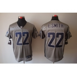 Nike Dallas Cowboys 22 Emmitt Smith Grey Elite Shadow NFL Jersey