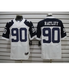 Nike Dallas Cowboys 90 Jay Ratliff White Elite Thankgivings NFL Jersey