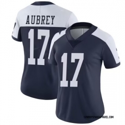 Women   Dallas Cowboys 17 Brandon Aubrey Limited Navy Vapor Untouchable Jersey  282 29