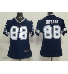 Women Nike Dallas cowboys 88 Bryant Authentic Game Jersey