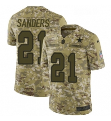 Youth Nike Dallas Cowboys 21 Deion Sanders Limited Camo 2018 Salute to Service NFL Jersey