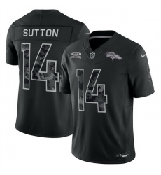 Men Denver Broncos 14 Courtland Sutton Black F U S E 2026 Salute to Service Limited Stitched Football Jersey Men Denver Broncos 14 Courtland Sutton Black F U S E 2026 Salute to Service Limited Stitched Football Jersey