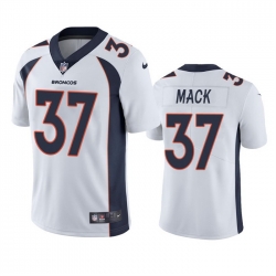 Men Denver Broncos 37 Marlon Mack White Vapor Untouchable Stitched Jersey