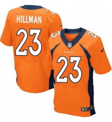 Nike Broncos #23 Ronnie Hillman Orange Team Color Mens Stitched NFL New Elite Jersey