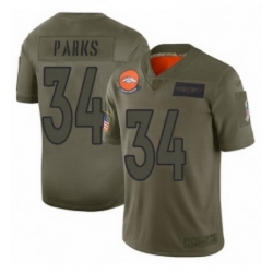Youth Denver Broncos 34 Will Parks Limited Camo 2019 Salute to Service Football Jersey