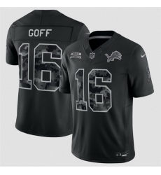 Men Detroit Lions 16 Jared Goff Black F U S E 2026 Salute to Service Limited Stitched Football Jersey Men Detroit Lions 16 Jared Goff Black F U S E 2026 Salute to Service Limited Stitched Football Jersey