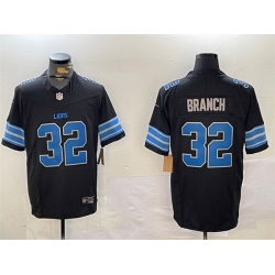 Men Detroit Lions 32 Brian Branch Black 2024 F U S E  2nd Alternate Vapor Limited Stitched Jersey