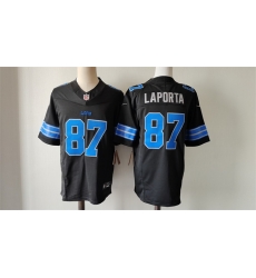 Men Detroit Lions 87 Sam LaPorta Black 2024 F U S E  2nd Alternate Vapor Limited Stitched Jersey