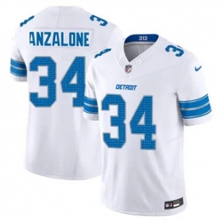 Men Detroit Lions Alex Anzalone #34 White Vapor Stitched Nike NFL Jersey