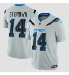 Youth Detroit Lions  14 Amon Ra St  Brown Silver 2026 F U S E  Rivalries Collection Limited Stitched Football Jersey