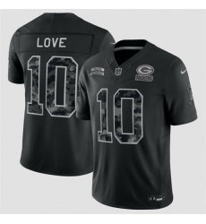 Men Green Bay Packers 10 Jordan Love Black F U S E 2026 Salute to Service Limited Stitched Football Jersey Men Green Bay Packers 10 Jordan Love Black F U S E 2026 Salute to Service Limited Stitched Football Jersey