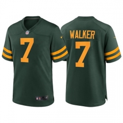 Men Green Bay Packers 7 Quay Walker Green Stitched Football Jersey