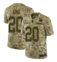 Nike Packers #20 Kevin King Camo Mens Stitched NFL Limited 2018 Salute To Service Jersey